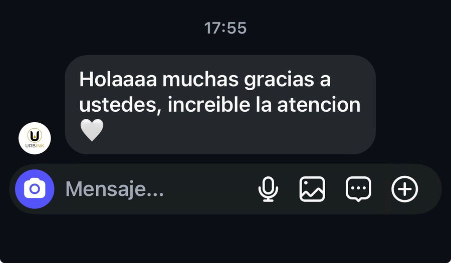 Mensaje de cliente