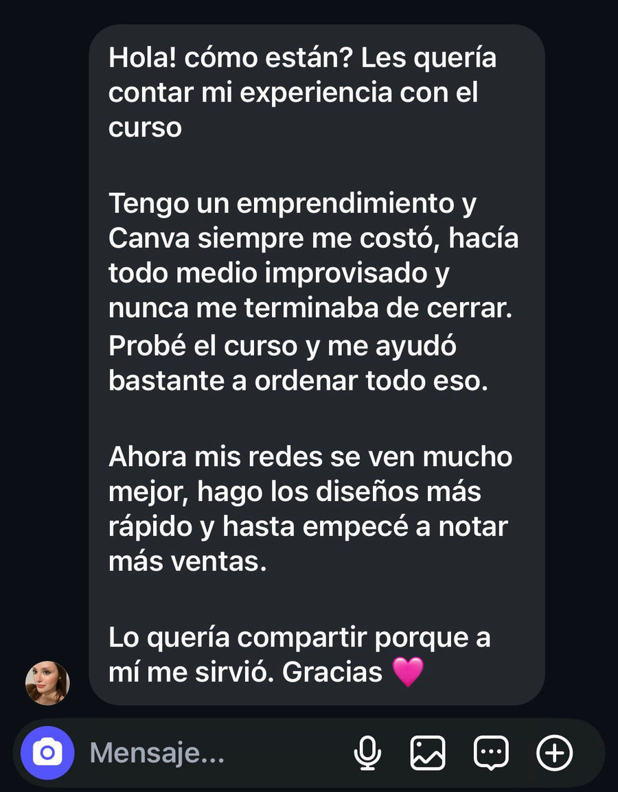 Mensaje de cliente